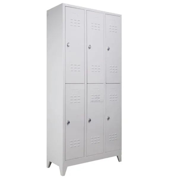 Schließfachschrank Metall 6 Fächer Öko
